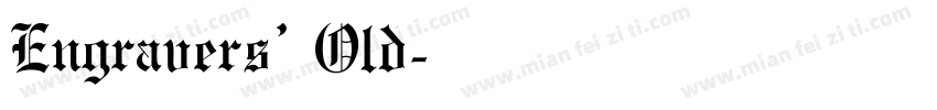 Engravers’ Old字体转换